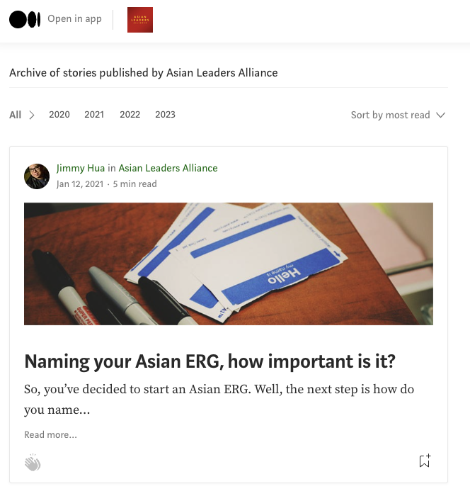 Image of Asian Leaders Alliance Articles on Medium